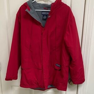 Land’s End  XL Extended YOUTH/ TEEN Red Jacket